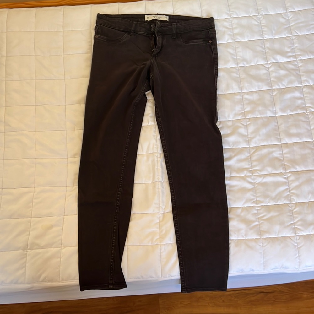 Abercrombie and Fitch black skinny jeans